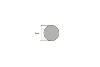 ALUMIINIUM ÜMAR-PROFIIL CEZAR 5X2000MM 