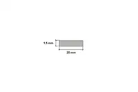 PVC PROFIIL CEZAR FLAT 20X1,5X1000MM VALGE RAL9003 