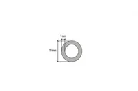PVC O-PROFIIL CEZAR 10X1X2750MM VALGE