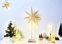 JÕULUVALGUSTUS TÄHT 30X60CM 15LED SOE VALGE PATAREI TOIDE