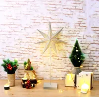 JÕULUVALGUSTUS TÄHT 30X60CM 15LED SOE VALGE PATAREI TOIDE