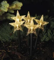 JÕULU VAIVALGUSTI AEDA TÄHED 5TK 5 LED SOE VALGE IP44, 3XAAA