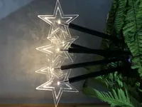 JÕULU VAIVALGUSTI AEDA TÄHED 5TK 5 LED SOE VALGE IP44, 3XAAA