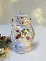 JÕULUKUJU LATERN 7,5X5,7X12,3CM 3 LED VALGE IP20