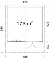 AIAMAJA PALMAKO BRITTA 17,5M²