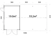GARAAŽ PALMAKO ROGER 19,0+33,2M² PUITVÄRAVAGA