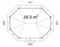 PAVILJON PALMAKO HANNA 20,3M²