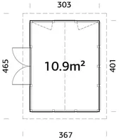 PAVILJON PALMAKO ISABELLA 10,9M²