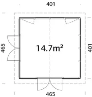 PAVILJON PALMAKO ISABELLA 14,7M²