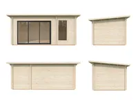 SAUNAMAJA PALMAKO SANNA 12,8M² SLIDE PLUS