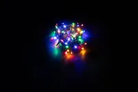 JÕULUVALGUSTUS 60LED 5,9M MITMEVÄRVILINE PATAREITOIDE IP44