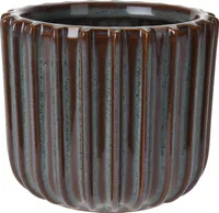 KERAAMILINE ÜMBRISPOTT 13CM TUMEROHELINE