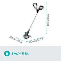 MURUTRIMMER GARDENA SMALLCUT 23/18V P4A, ILMA AKU JA LAADIJATA