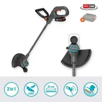 MURUTRIMMER GARDENA EASYTRIM 25/18V P4A , ILMA AKU JA LAADIJATA