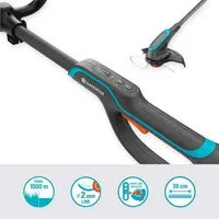 MURUTRIMMER GARDENA POWERTRIM 30/18V P4A, AKU JA LAADIJAGA