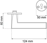 KÄEPIDE+VÕTMEKILP HABO DENVER KOMBI POLEERITUD MESSING