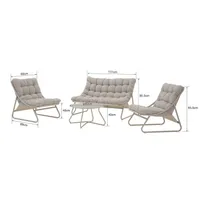 AIAMÖÖBLIKOMPLEKT SAMBA LAUD, DIIVAN JA 2 TOOLI