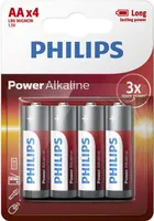 PATAREI PHILIPS ALKALINE AA/LR6 4TK