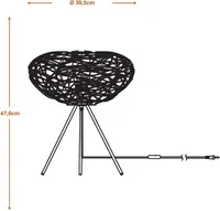 LAUALAMP LEDVANCE DECOR PAPER DROP E27 BEEŽ