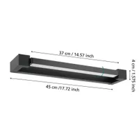 PEEGLIVALGUSTI EGLO GEMILIANA LED 8,9W 45CM MUST