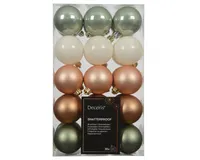 JÕULUKUULID Ø6CM VÄRVIDE MIX 30TK PAKIS