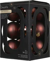 JÕULUKUULID Ø6CM PLAST PUNANE 12TK PAKIS