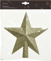 KUUSETIPP TÄHT 4,2X19X19CM KULD