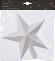 KUUSETIPP TÄHT 4,2X19X19CM VALGE