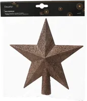 KUUSETIPP TÄHT 4,2X19X19CM PRUUN