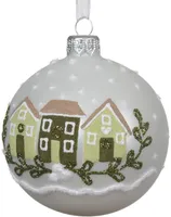 JÕULUKUUL MAJAD Ø8CM KLAAS VALGE