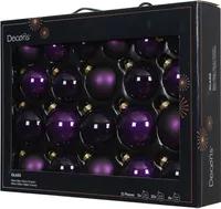 JÕULUKUULID Ø7CM KLAAS LILLA 21TK PAKIS