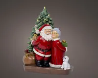 JÕULUKUJU TAAT JA MEMM LED 11X19X24,5CM TAIMERIGA