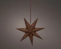 JÕULUVALGUSTUS TÄHT 6LED 38X18,5CM PRUUN