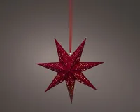 JÕULUVALGUSTUS TÄHT 6LED 38X18,5CM PUNANE