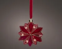 JÕULUKUJU JÕULUTÄHT 15LED 8X19X19CM PUNANE