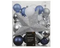 JÕULUKUULID Ø8CM PLAST 33TK PAKIS