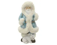 JÕULUKUJU JÕULUVANA 16X15X32CM SININE/VALGE