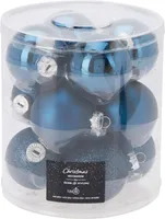 JÕULUKUULID Ø6CM KLAAS SININE 12TK/PK