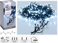 JÕULUVALGUSTUS 40LED 3M IP44 KÜLM VALGUS