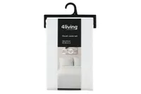 VOODIPESUKOMPLEKT 4LIVING ELLA 220X210CM + 2X50X60CM VALGE