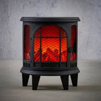 JÕULUKUJU LUCA LIGHTING KAMIN 27,5X14,5X31,5CM TAIMERIGA