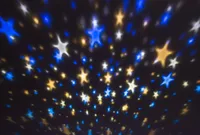 DEKORATIIVVALGUSTI LED KUU JA TÄHED, PÖÖRLEV