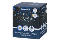 DEKORATIIVVALGUSTI LED KUU JA TÄHED, PÖÖRLEV