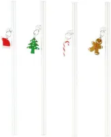 KLAASIST KÕRRED DEKORATSIOONIGA 20CM, 4TK