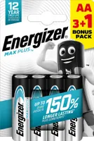 PATAREI ENERGIZER MAX PLUS ALKALINE AA 1,5V 4TK PAKIS