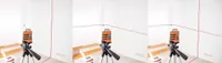 LASERLOOD PUNANE+STATIIV, 360H+V, 15M ± 0,3 MM/M