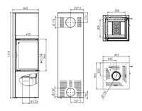 KAMIN HITZE VEGAS 7KW, TUMEHALL