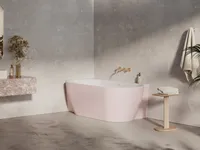 AKRÜÜLVANN RAVAK FREEDOM CORNER II TEC L 175X86 ALABASTER PINK