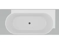 AKRÜÜLVANN RAVAK FREEDOM CORNER II TEC R 175X86CM PAREM, MUST/VALGE