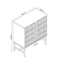 KUMMUT HELVE 80X40XH89,5CM, MELAMIIN
